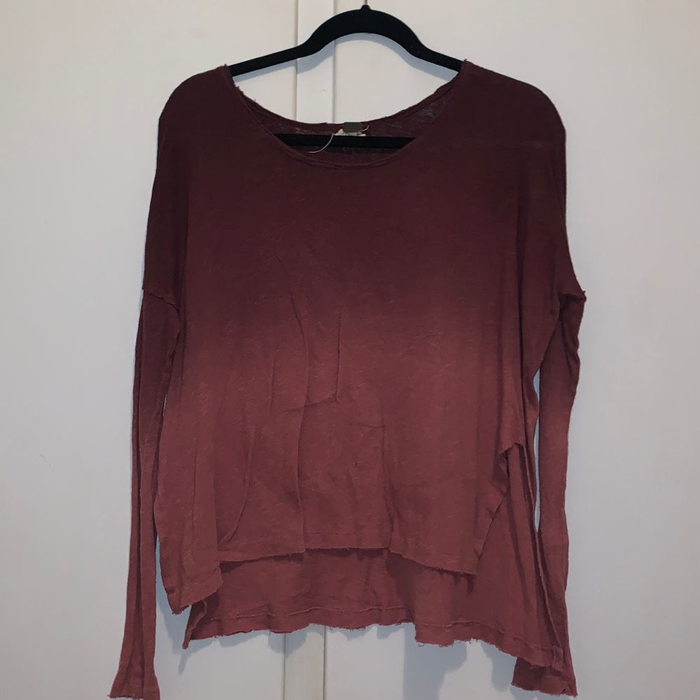 Two tone free people tunic